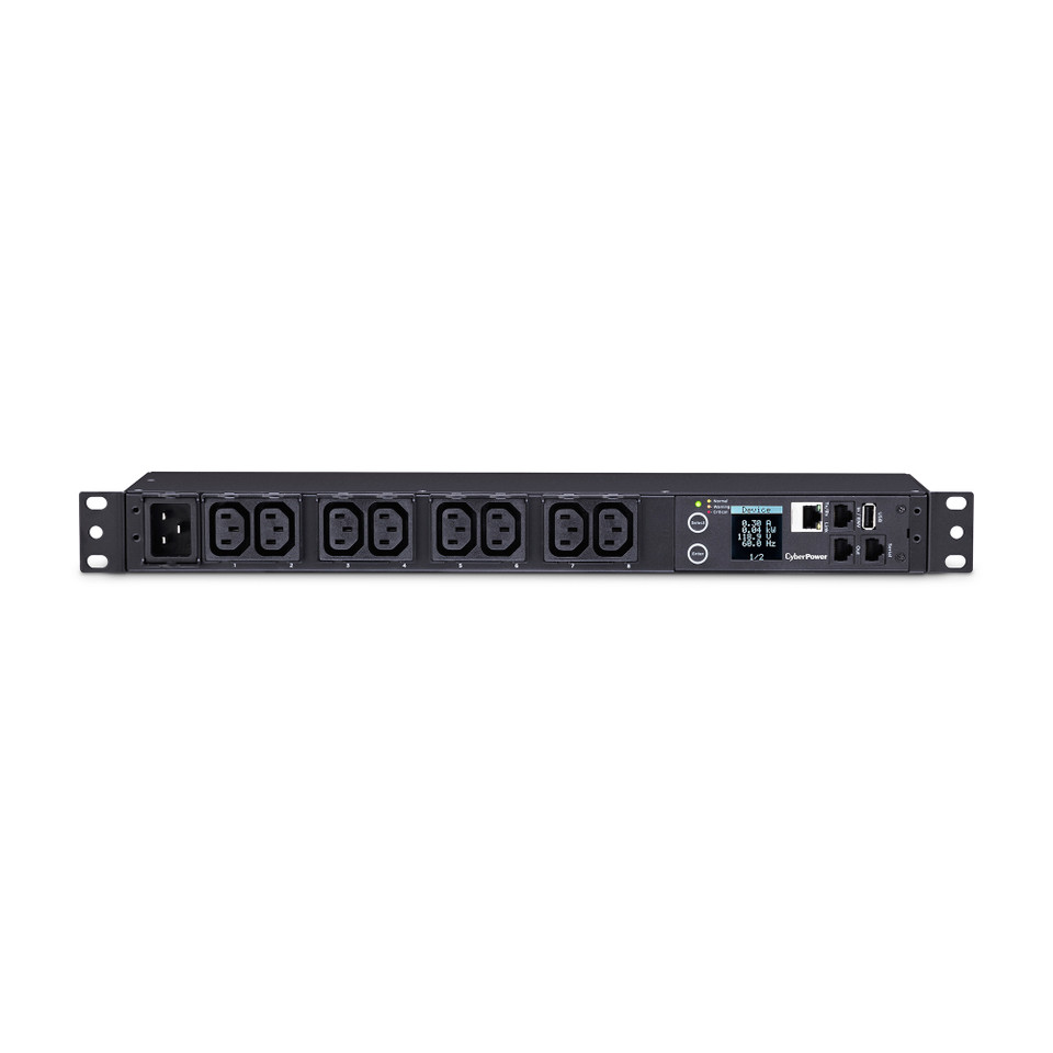 CyberPower Monitored PDU Series, 8 IEC-320 C13 Receptacles Front view