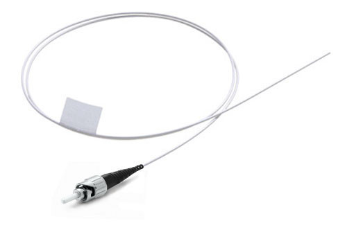 ST/PC Fiber Optic Pigtail, 50/125 Multimode OM4, Tight Buffer 900um