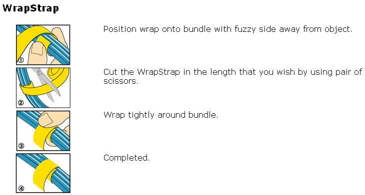 Rip-Tie WrapStrap, 1-1/2 Inch Wide, instructions