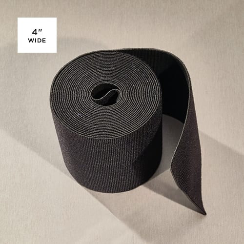 Rip-Tie WrapStrap, 4 Inch Wide, black roll