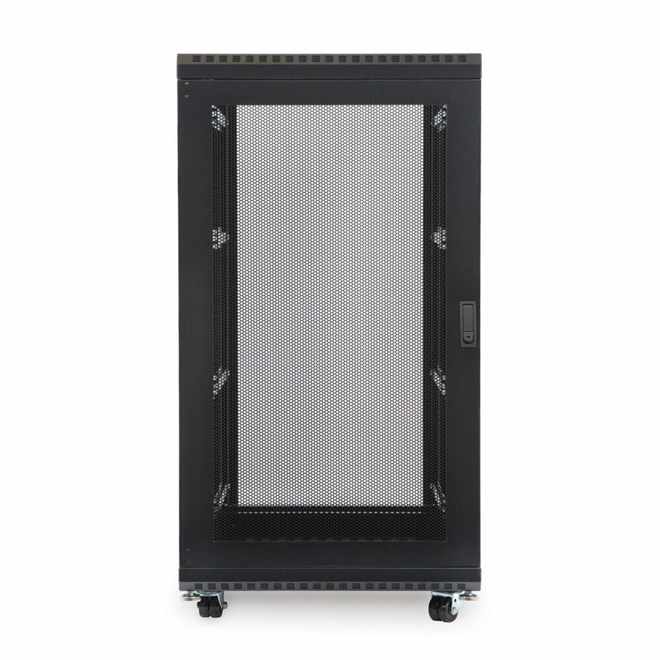 22U LINIER® Server Cabinet - 3100 Series - Glass/Vented Doors - 24 Inch Depth