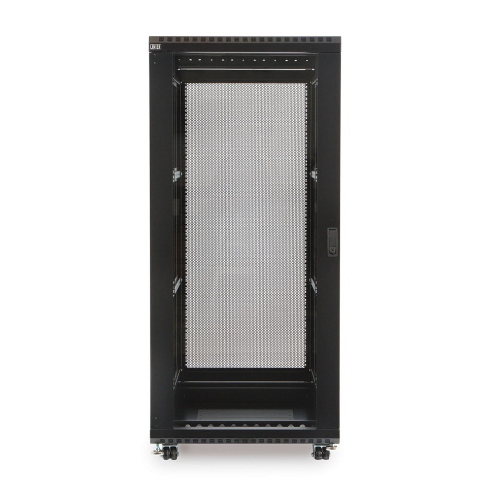 27U LINIER® Server Cabinet - 3103 Series - Glass/Glass Doors - 24 Inch Depth