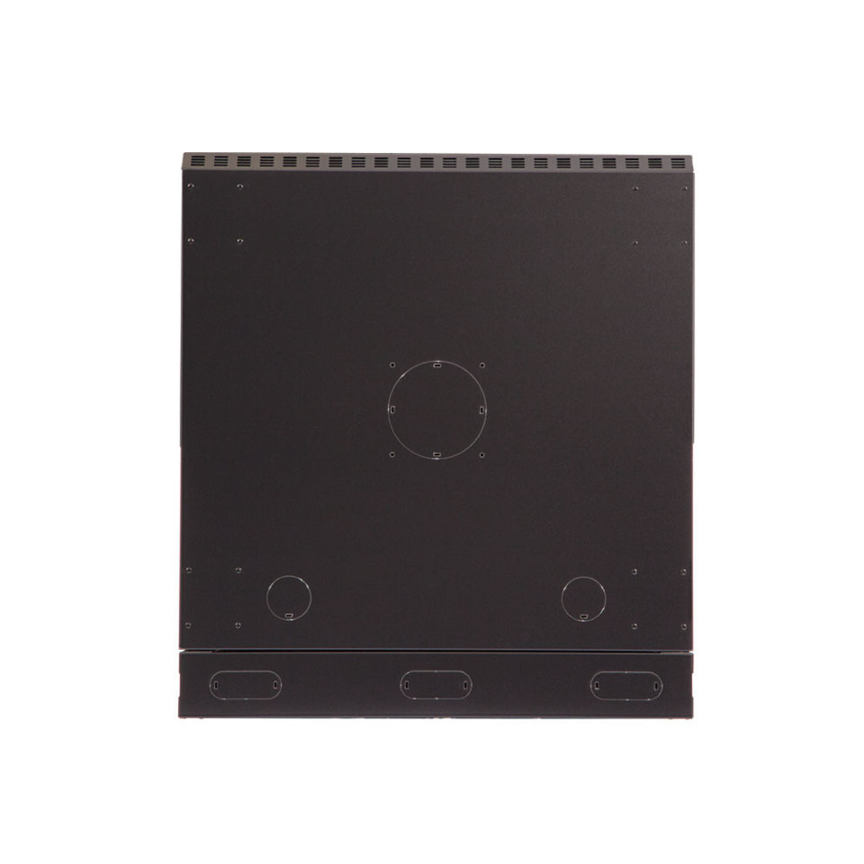 12U LINIER® Swing-Out Wall Mount Cabinet - Solid Door, bottom view