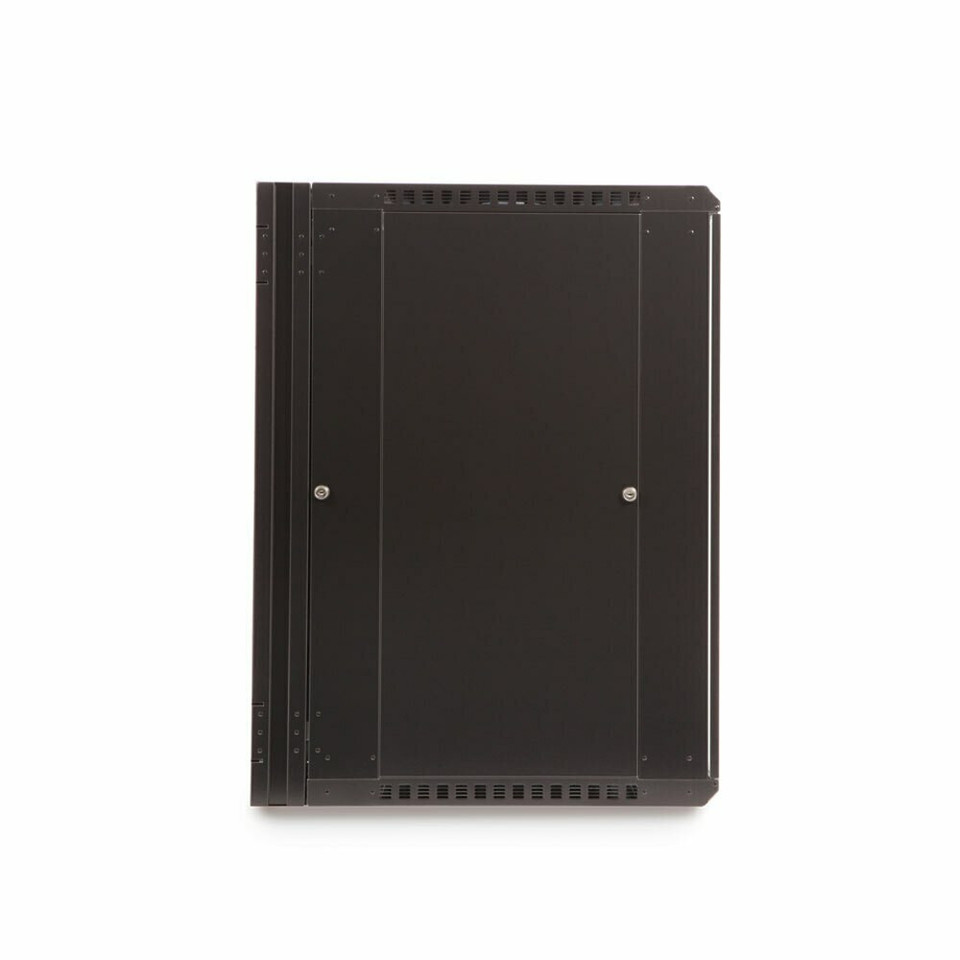 18U LINIER® Swing-Out Wall Mount Cabinet - Vented Door, side view