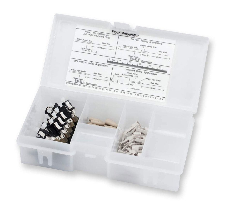 95-000-99-Z - Corning UniCam® - LC Male, Multimode 62.5/125, OM1, High-Performance, 25-Piece Contractor Pack