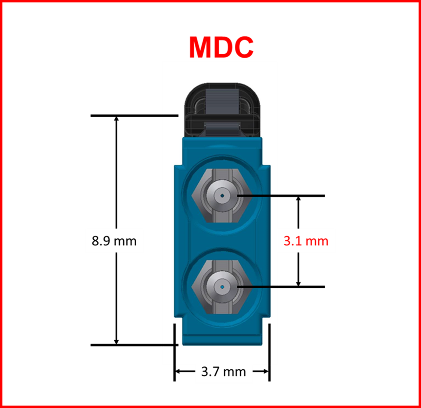 HD8² HDReadyLink®, Cassette to Cassette, OS2, 24 Strand, (12) Port, MDC/UPC Duplex, to  (12) Port, MDC/UPC Duplex, Flipped (Type C) Pinout