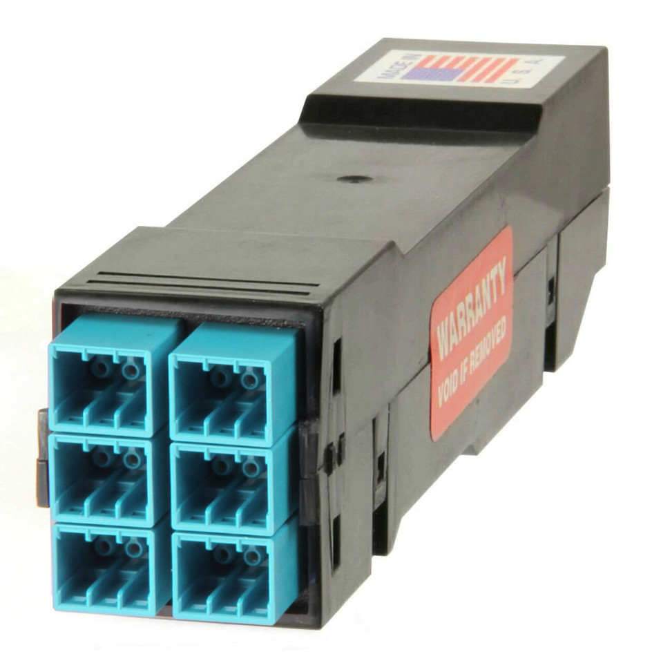 HDC-3MDMQ02SE3M12- High Density Cassette, 50/125 OM3, MDC/UPC (18) Port, Aqua Duplex, Front - (3) Port MTP Elite 12 Fiber Rear, Male Aqua, Straight (Type A) Pinout - Image 4