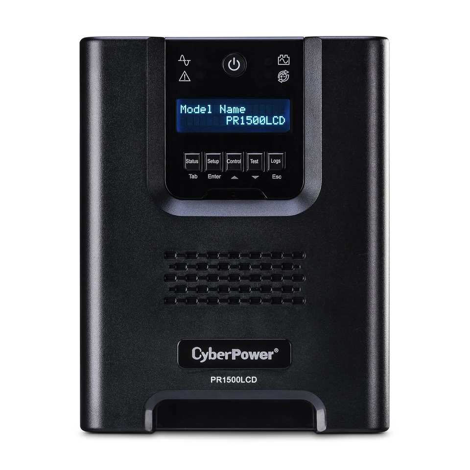 PR1500LCD - CyberPower UPS System Smart App Sinewave - front view