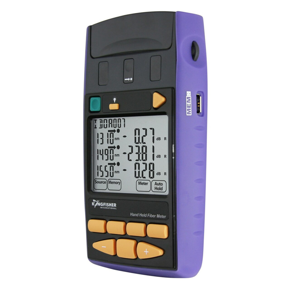 Kingfisher Full Size Optical Power Meter, SMF, MPO-12 - Model # KI2600XL-InGaAs