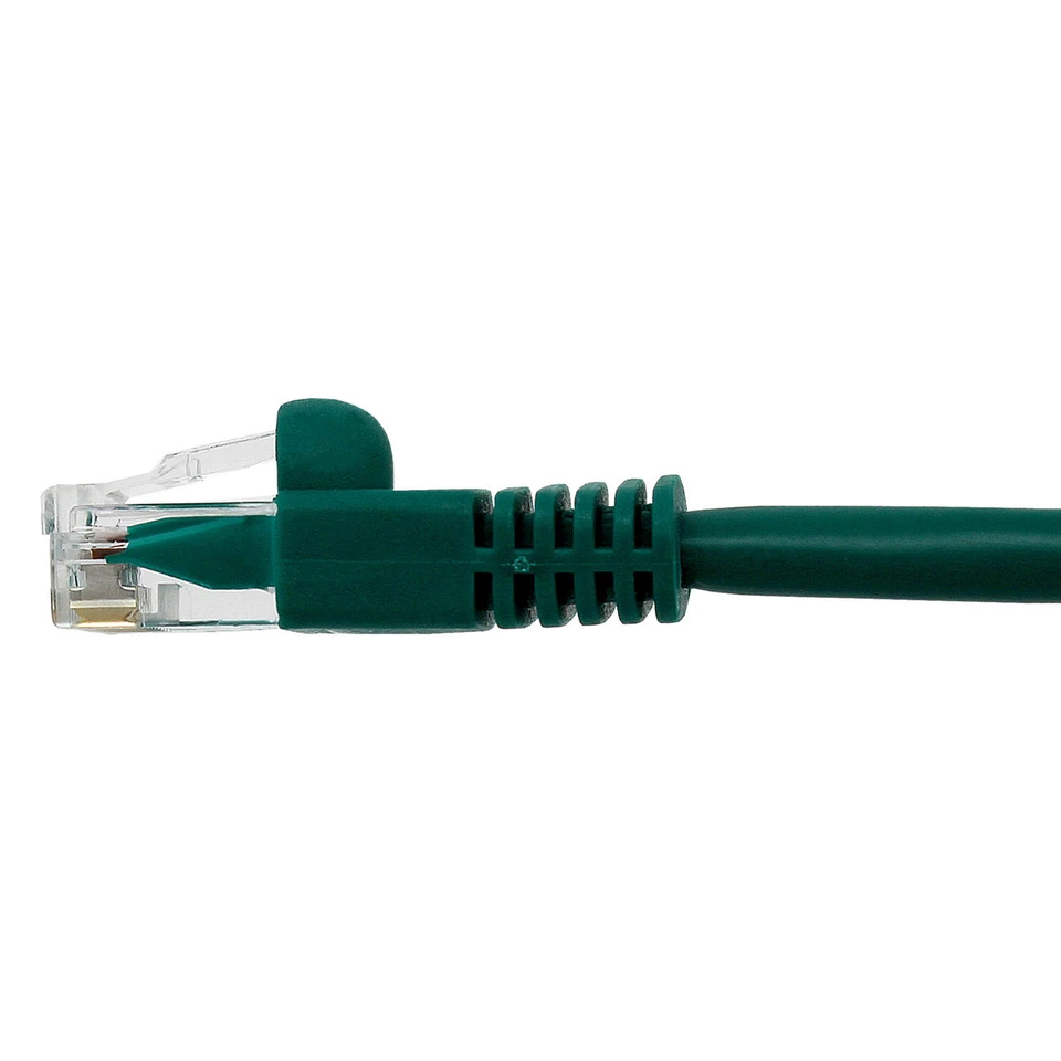 UL724M801GN-4F - Cat6 Snagless Ethernet Cable - Green, horizontal view