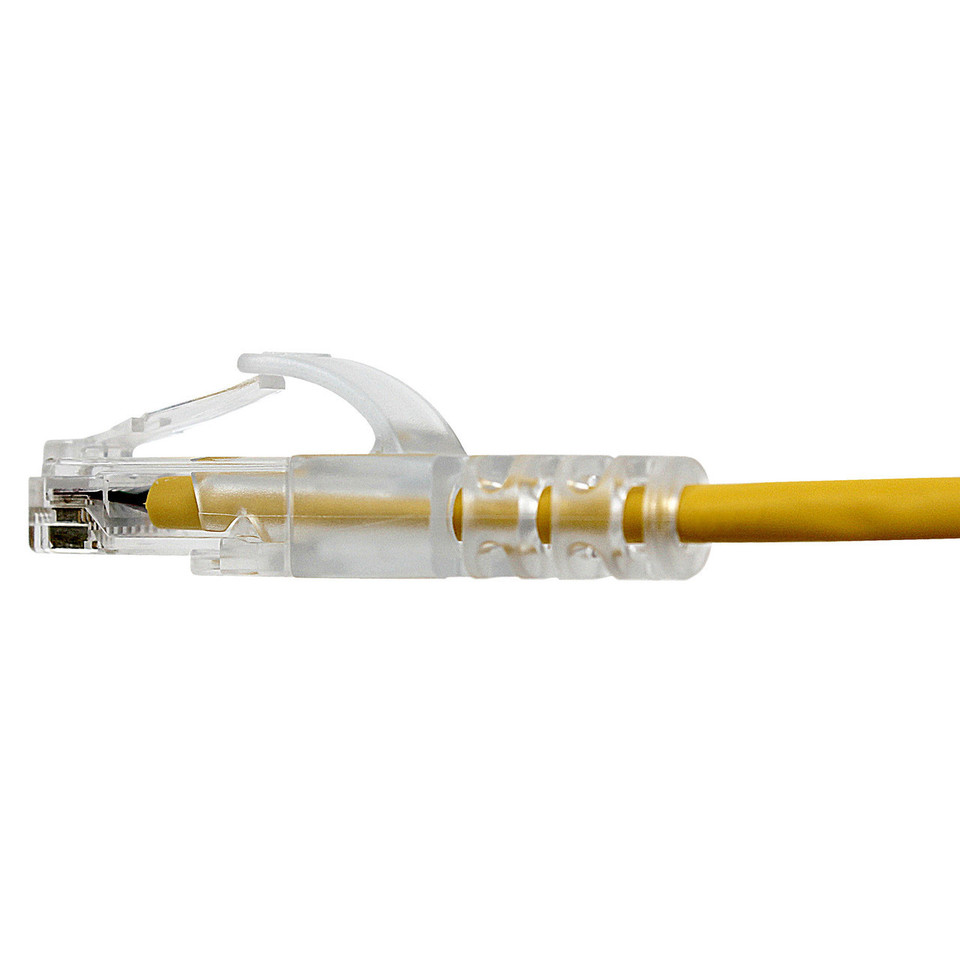 Cat6, 28AWG, Finger Boot, "Slim Jacket", Yellow Jacket