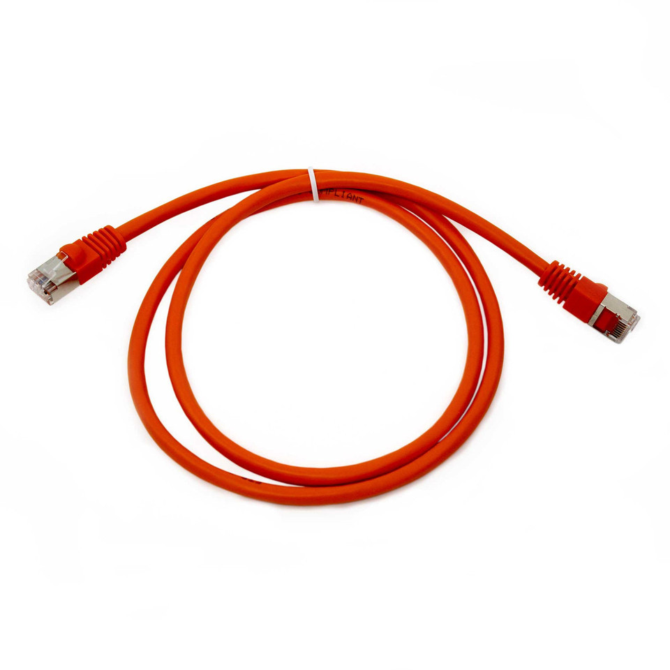 Cat6 Snagless Shielded Ethernet Cable - Orange | Shop