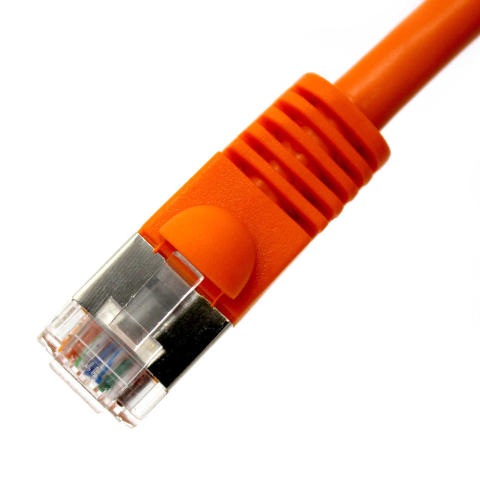 Cat6 Snagless Shielded Ethernet Cable - Orange | Shop