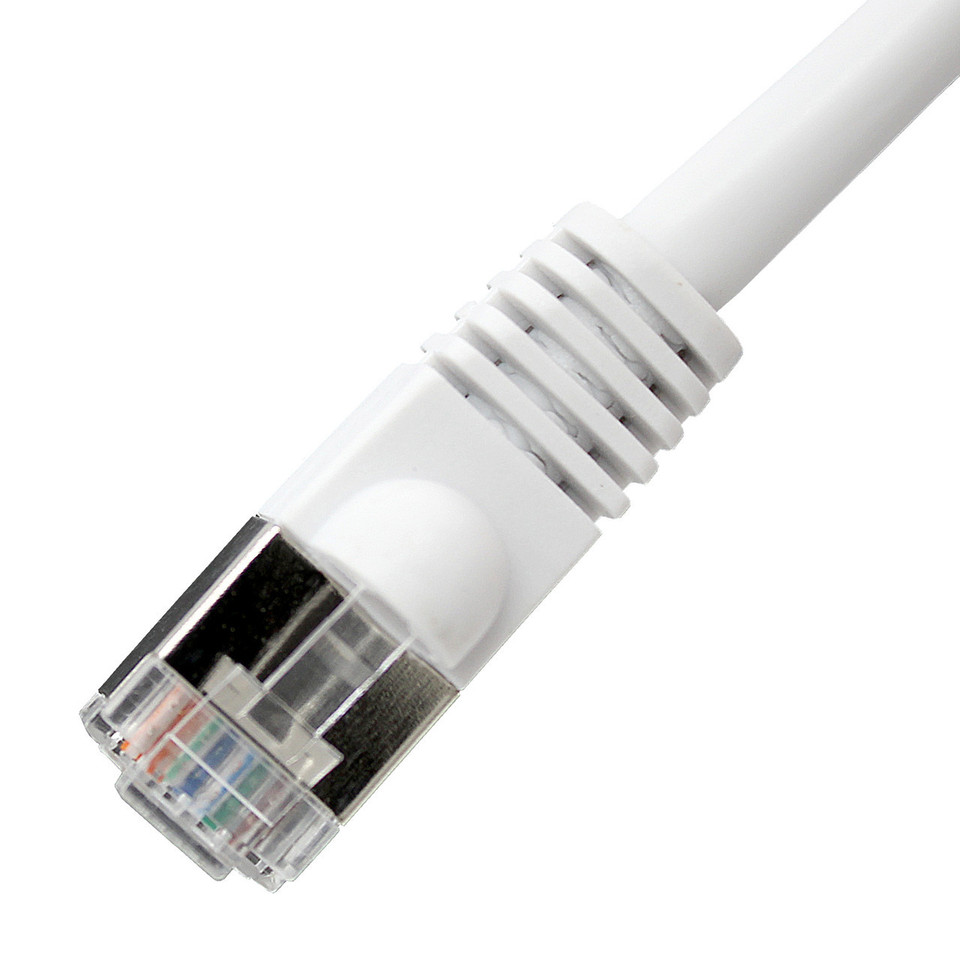Cat6 Snagless Shielded Ethernet Cable - White | Shop | Cables Plus USA Cat6 Snagless Shielded Ethernet Cable - White | Shop | Cables Plus USA