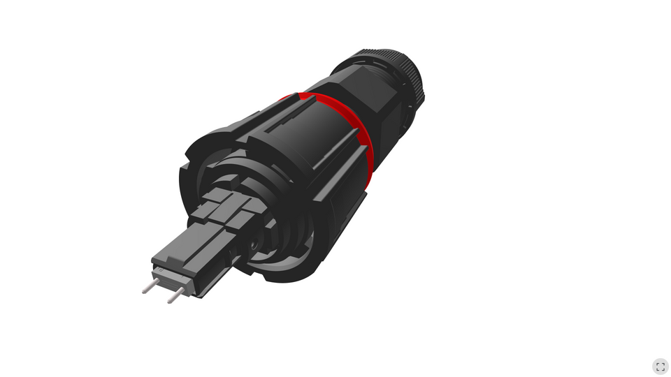 Senko - IP-16 MPO Connector - Ruggedized, Male, 7.5 - 11mm