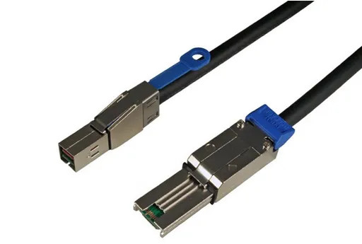 C5556-.5M - External HD Mini SAS (SFF-8644) - Mini SAS (SFF-8088) Cables, end view