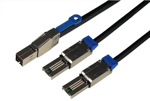 HD Mini SAS (SFF-8644) to (2) Mini SAS (SFF-8088) | Cables Plus USA