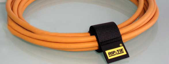 Rip-Tie CableWrap, 1 Inch Wide, Black