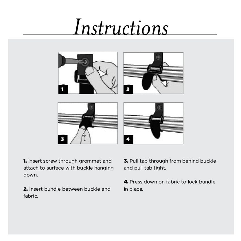Rip-Tie Lite Screw Mount with Grommet, 5/8 Inch Wide, Details