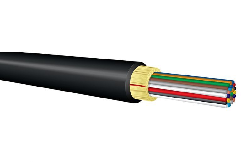 DZ 12 Fiber SM, Ultra-Fox, I/O, Riser, Black | Cables Plus USA