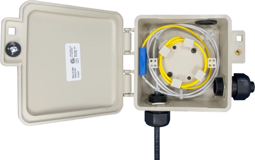 020-004-23 - Fiber Optic Slack Box, Exterior with 3, 1" holes