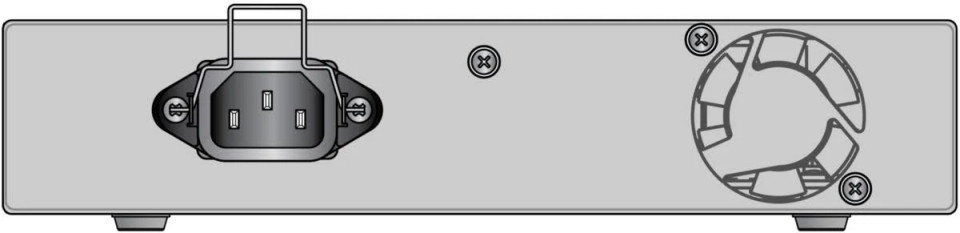 Allied Telesis IE210L-10GP Rear