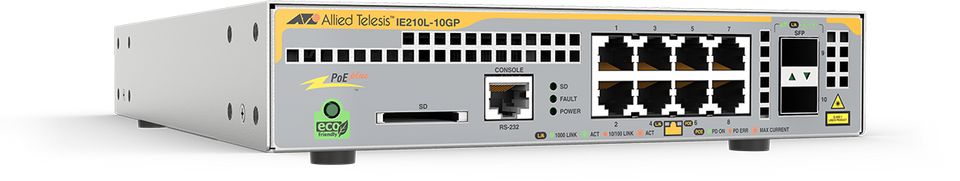 Allied Telesis IE210L-10GP Side