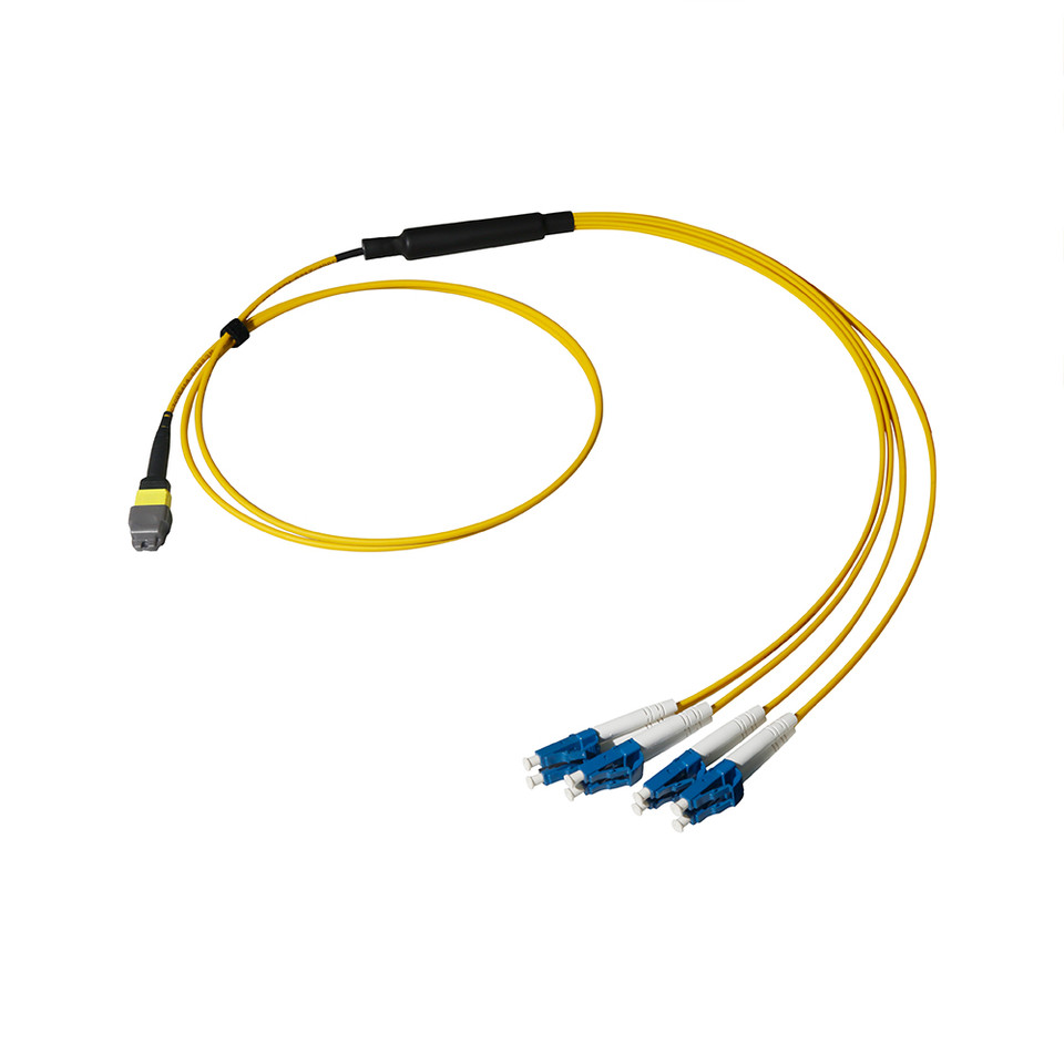 MTP® Elite/APC to LC Duplex, OS2 Singlemode 9/125 Micron, 8 Fiber