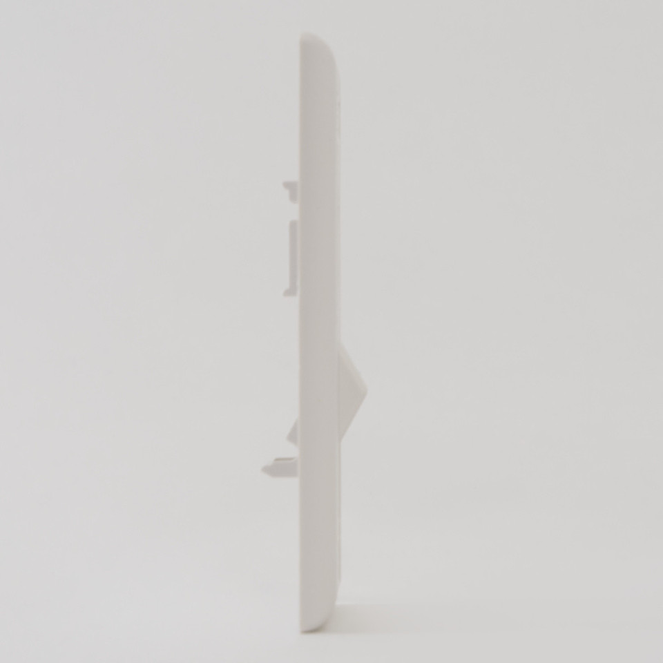 Angled Faceplate, 1-Gang, 4-Port, Side