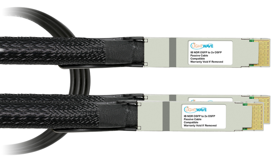 Mellanox Compatible 800GBASE, OSFP to 2X 400G OSFP, Passive Breakout (DAC) Direct Attach Cables