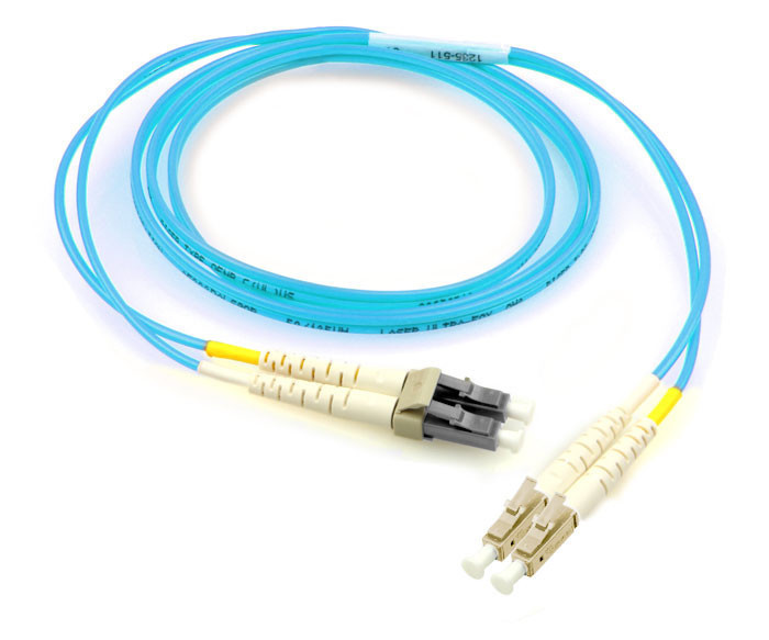 Slate Keyed LC - Standard LC, 50/125 Multimode OM4, Plenum