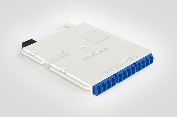 RapidNet Ultra Cassette, 12 Fiber, LC Front with 1 Rear MTP Connector