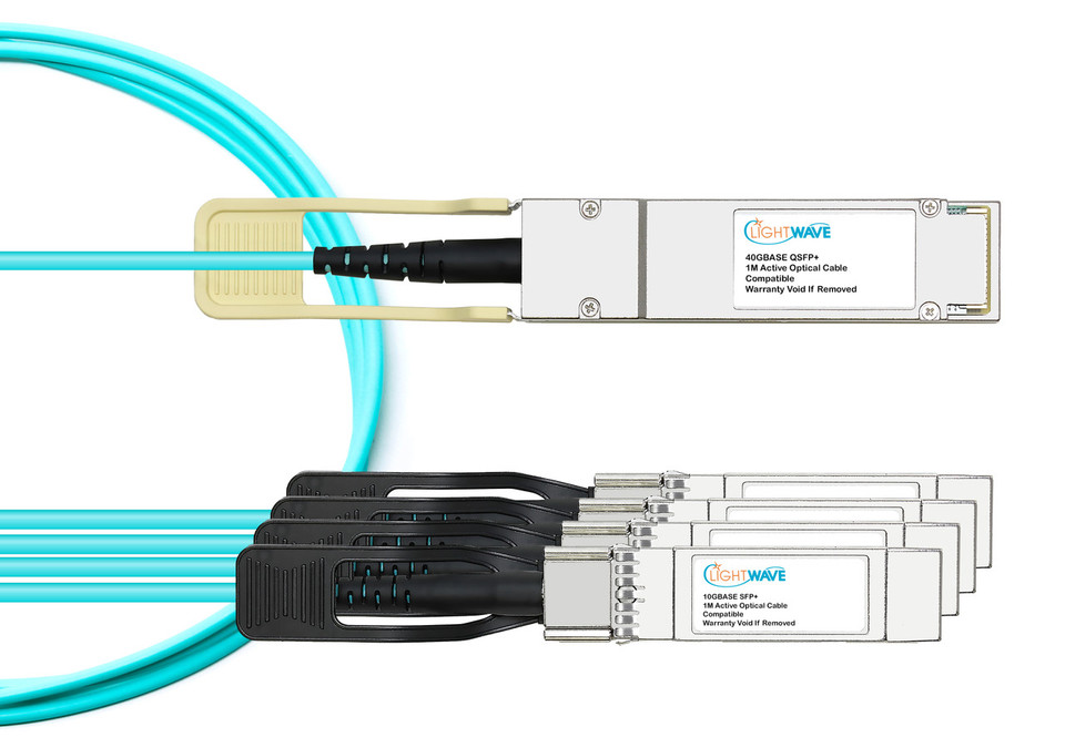 Arista Compatible QSFP+ 4xSFP+ (AOC) Cables