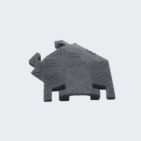 45 Degree Left Turn for FL1X4, 1-Channel Fastlane® Drop-Over Cable Protector