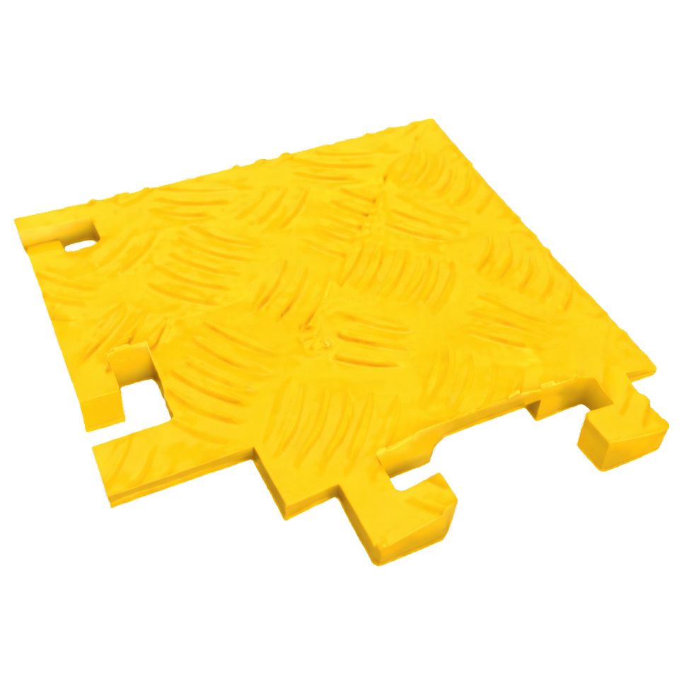 90 Degree Left Turn for FL1X4, 1-Channel Fastlane® Drop-Over Cable Protector for 1" Lines