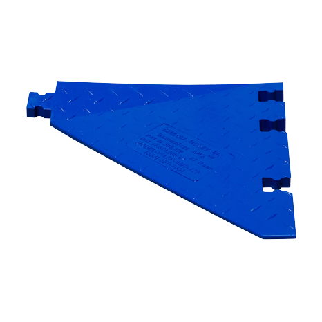 Side Ramp for 5-Channel Yellow Jacket® AMS® Modular Accessibility System, ADA Cable Protector for 1" Lines, shown with female side