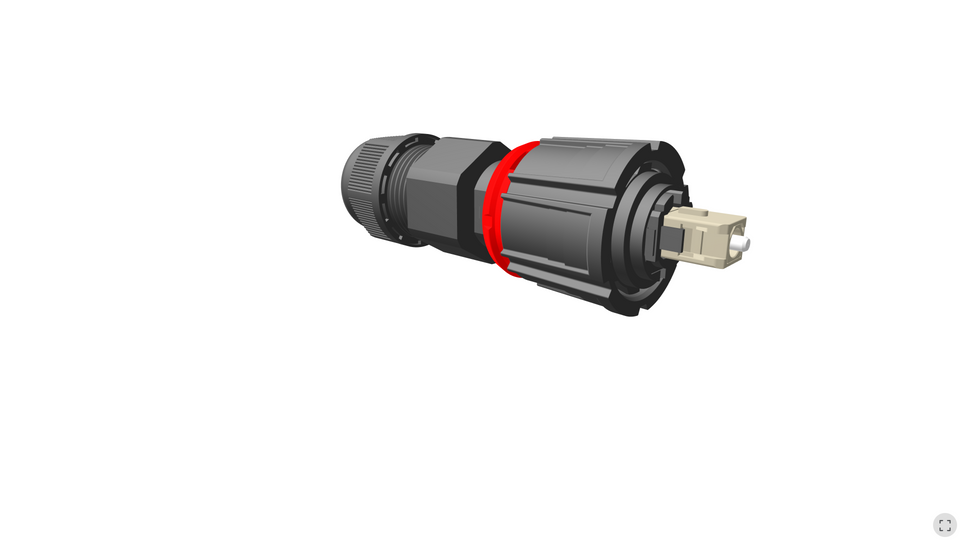 Senko - IP-16 SC Simplex Connector - Ruggedized, MM Beige, 7.5 - 11mm OD