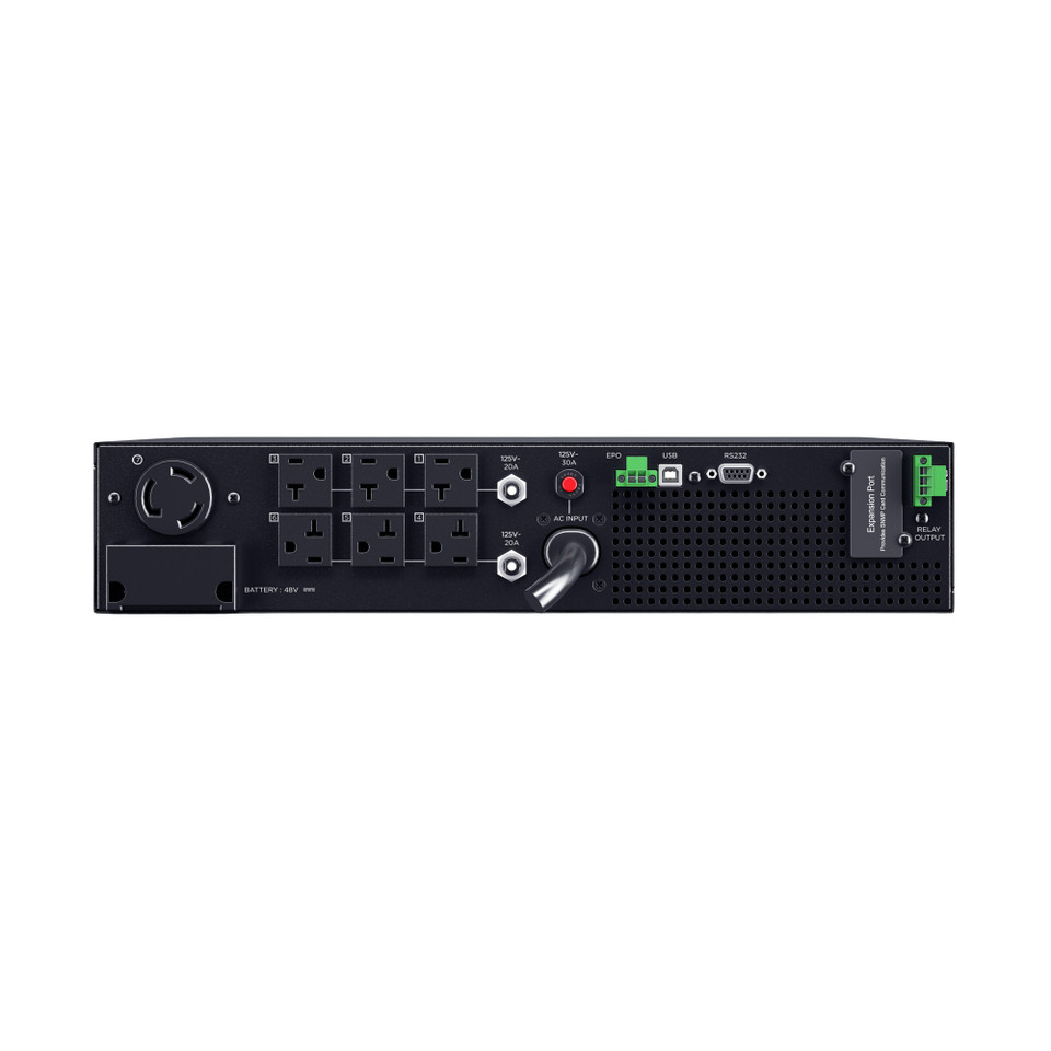 OL3KRTHDTAA features double-conversion topology for seamless power protection,  back view