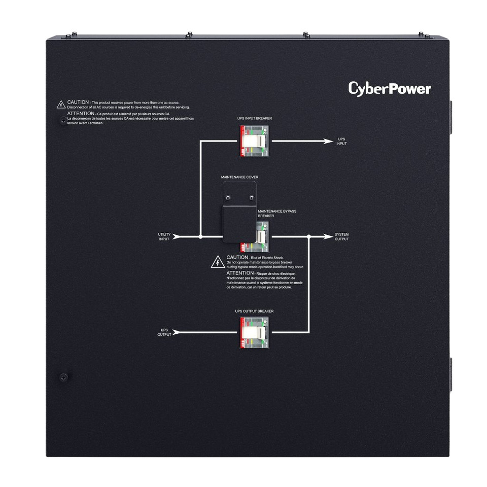 SM020KAMFA - CyberPower Maintenance Bypass Switch 50KA 208V 3-Phase 100A for 3-Phase UPS, front view
