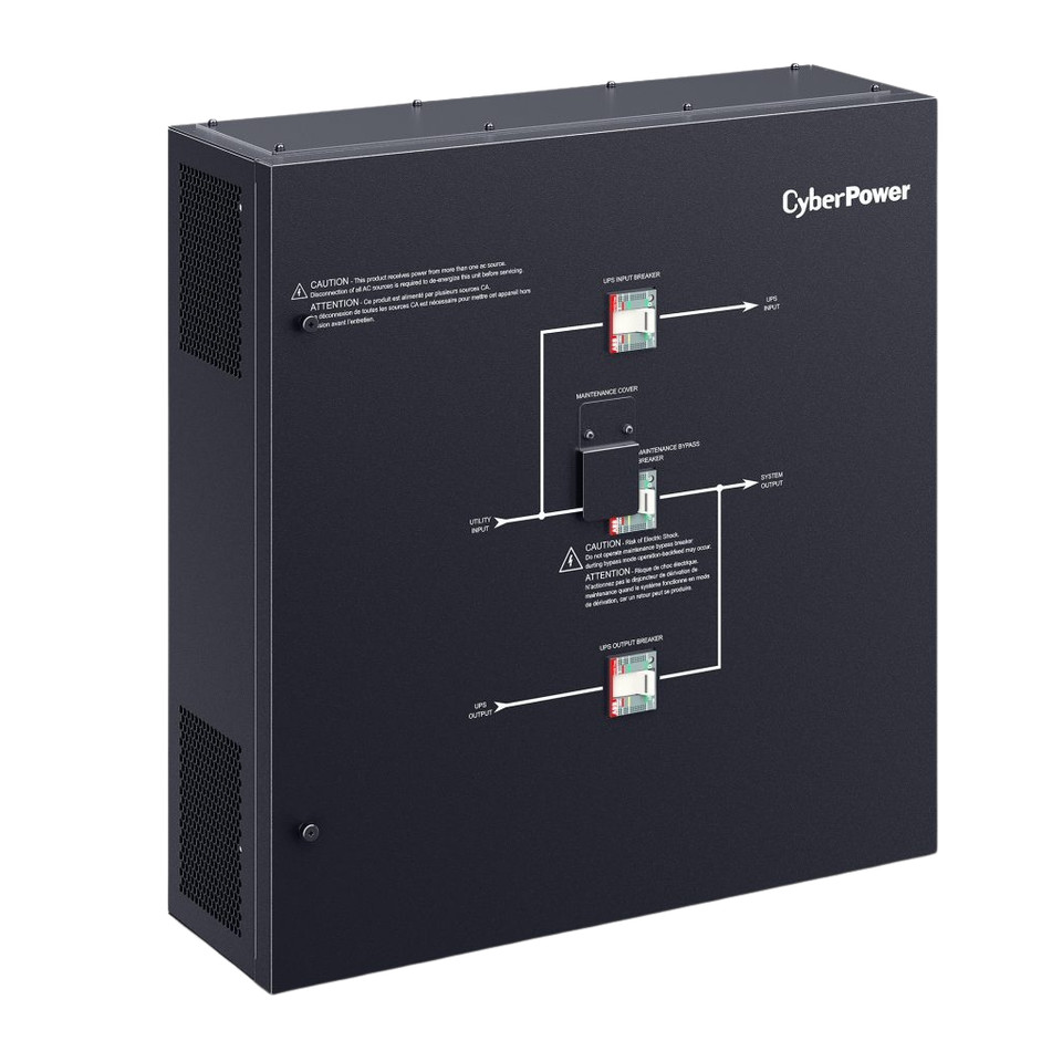 SM020KAMFA - CyberPower Maintenance Bypass Switch 50KA 208V 3-Phase 100A for 3-Phase UPS, side view