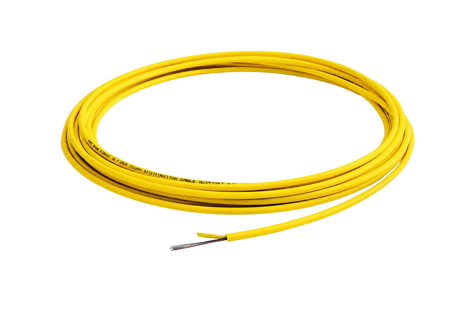 S09MD144CZNPY20-Y -  144 Fiber, SM, Indoor, Micro Distribution, Data Center, Plenum, Yellow, 2.0mm OD (price per foot), coiled cable view