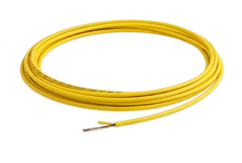 S09HD24CZNPY - 24 Fiber, SM, Indoor, Micro Distribution, HD, Plenum, 3.0mm OD, Yellow Jacket, (price per foot), coiled cable