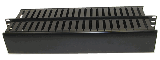 2RU Double Sided Horizontal Cable Manager - 10"D