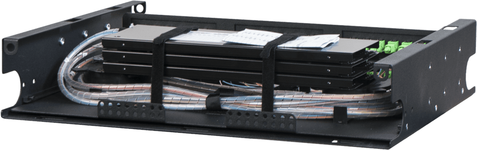 2RU, 6 Panel Fiber Distribution Unit, open chassis
