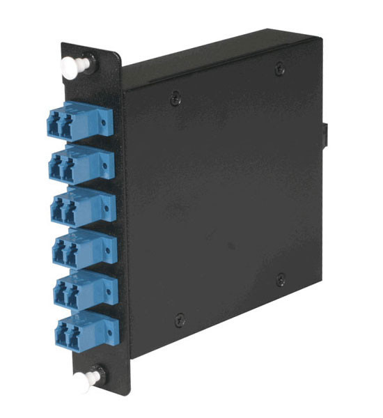 CAQM-V681CB-E - 12-Fiber MTP/MPO Cassette, 6 Duplex LC to 1 Male MTP, Elite Singlemode OS2