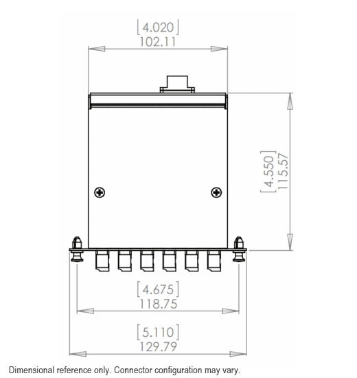 24-Fiber MTP/MPO Cassette, 6 Quad LC to 2 Male MTP, Singlemode OS2