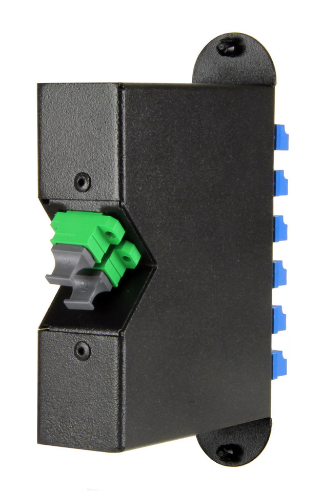 24-Fiber MTP/MPO Cassette, 6 Quad LC to 2 Male MTP, Singlemode OS2
