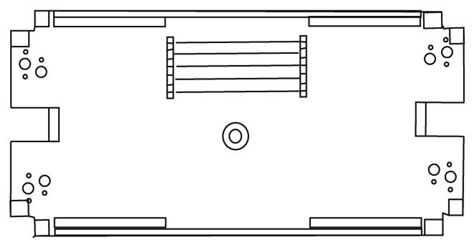 M67-061 - 6 Fiber Splice Tray for Mechanical Splices, 0.2-in