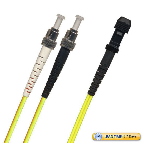 TAA Compliant Fiber Patch Cable, ST-MTRJ Fiber Patch Cable, Multimode OM3, 50/125µm 10 Gig, Duplex