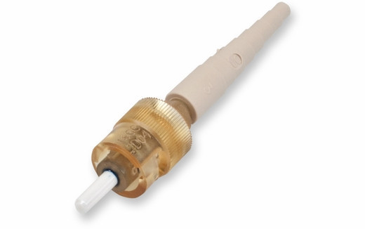 95-000-50 - Corning UniCam® - ST Male, Multimode 62.5/125, OM1, Ceramic Ferrule, Standard-Performance, end view